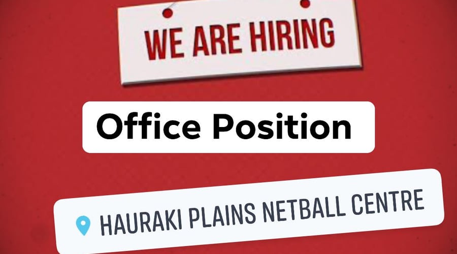 Free Wednesdays from 4pm to 9pm from May to August? (With Friday 7th May and possibly one Friday also in August)?

Hauraki Plains Netball Centre need a motivated individual for a ?PAID?position to mind the Office desk.